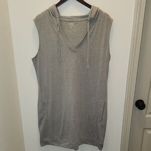 SOHO NY&Co. Sleeveless Athletic Dress With Hood & Pockets EUC size XL